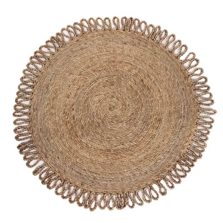 Round Jute Rug 48''