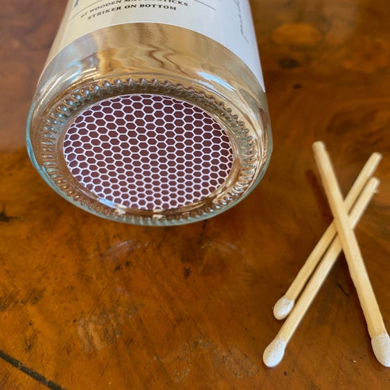 Matches in Glass Apothecary Jar
