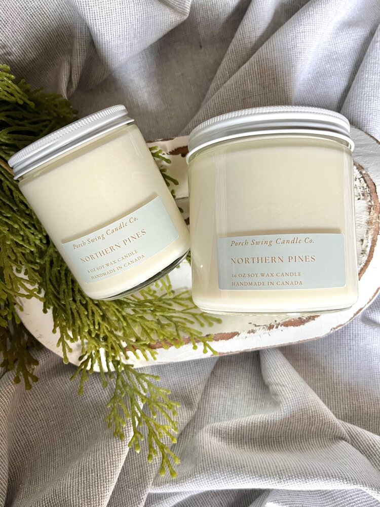 PORCH SWING CANDLE CO. NORTHERN PINES