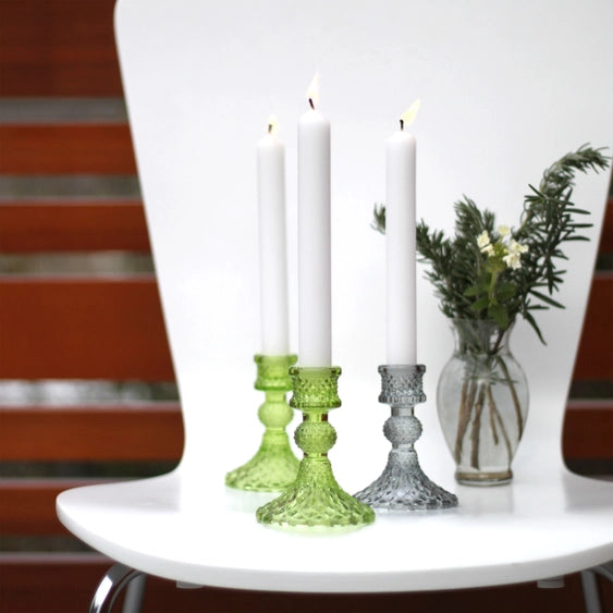 Glass Candle Holder | Smoke