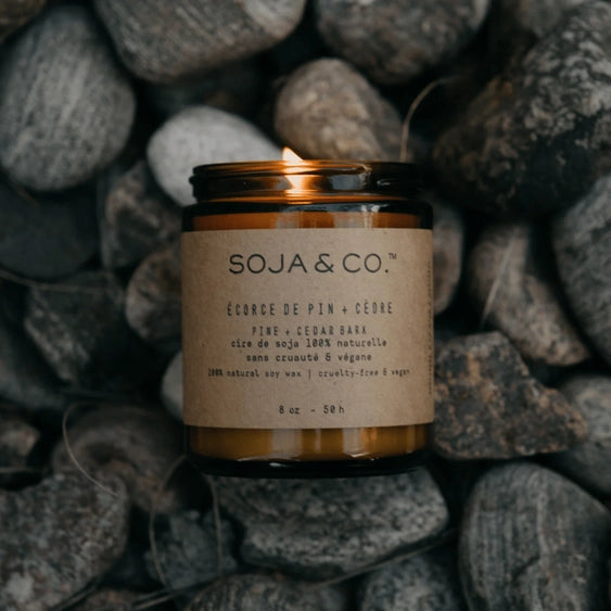 Soy Wax Candle | Pine + Cedar Bark
