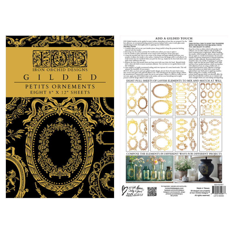 Petits Ornements IOD Foil Transfer