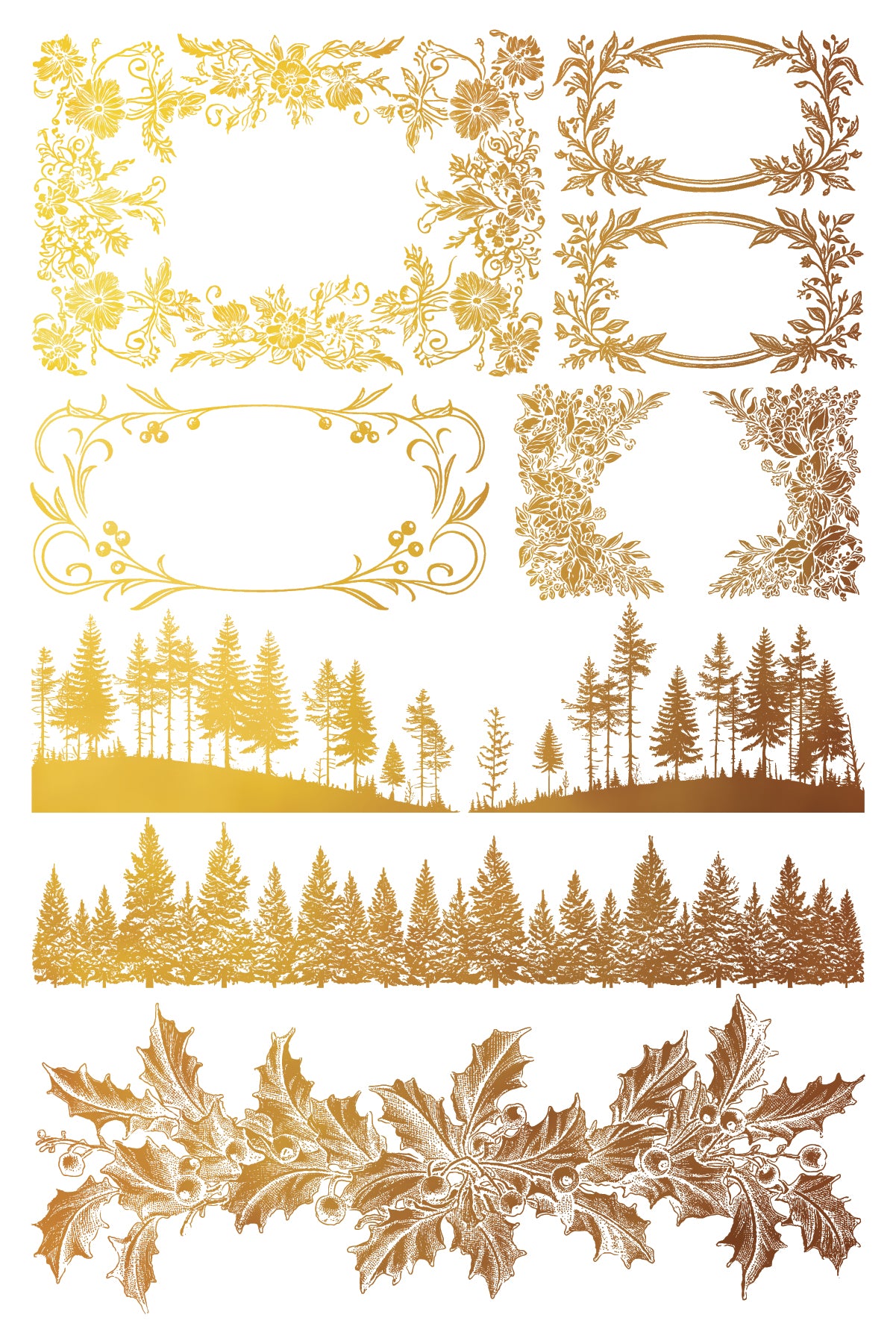 Gilded Transfer Tinsel