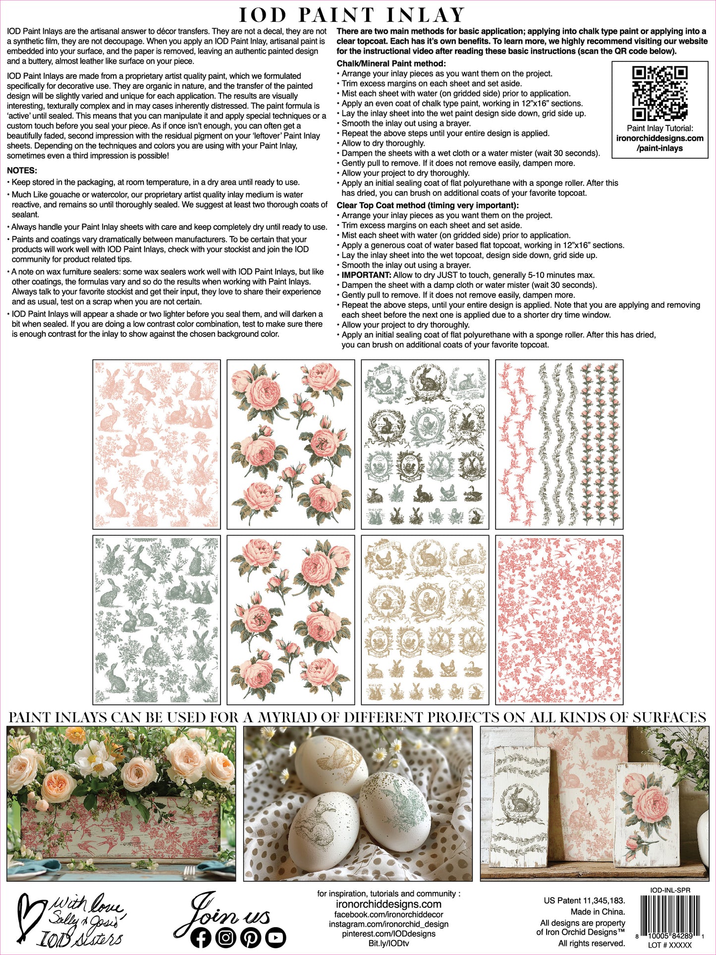 Spring Melody IOD Paint Inlay