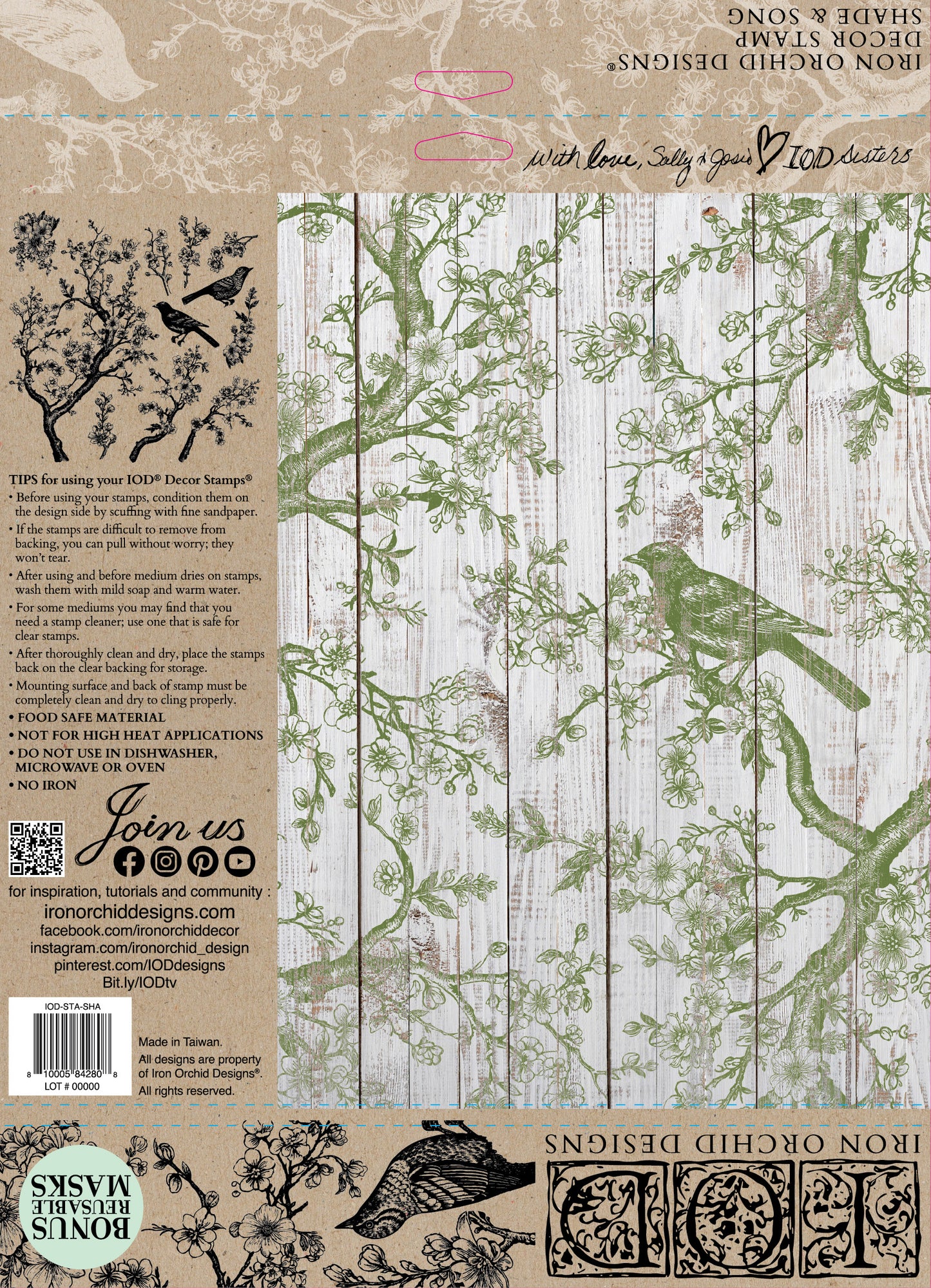 Shade & Song IOD Stamp