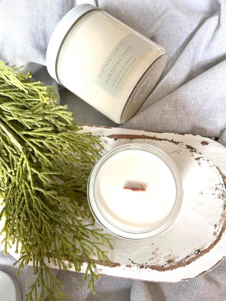 PORCH SWING CANDLE CO. NORTHERN PINES