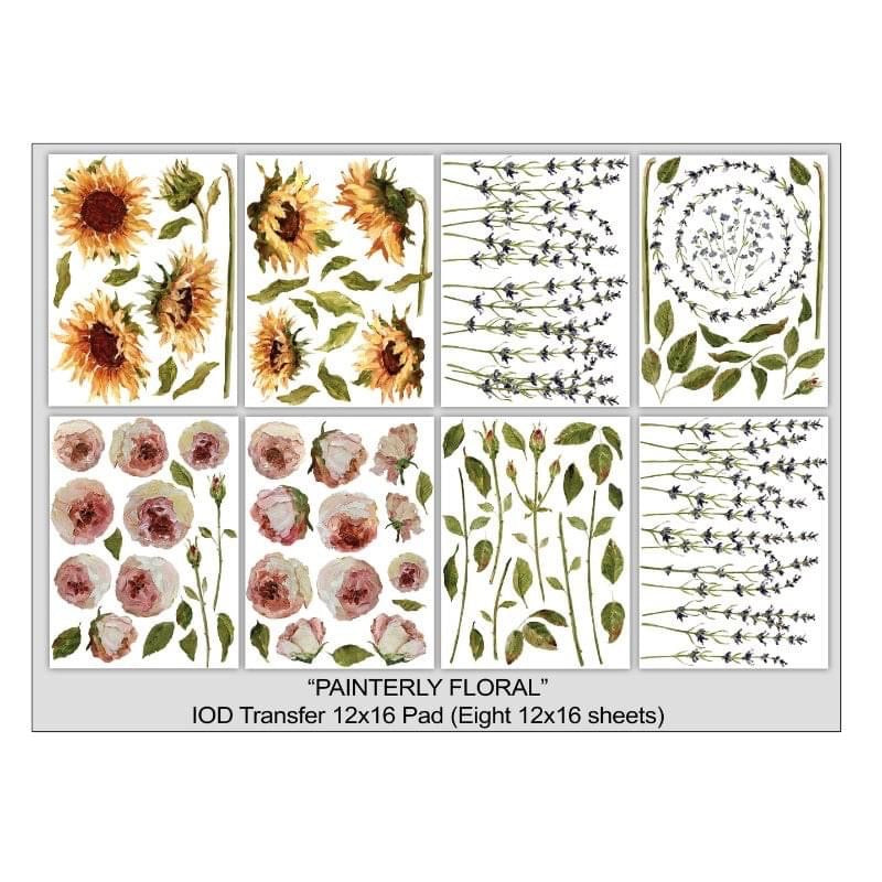 Decor Transfer - Painterly Florals By IOD