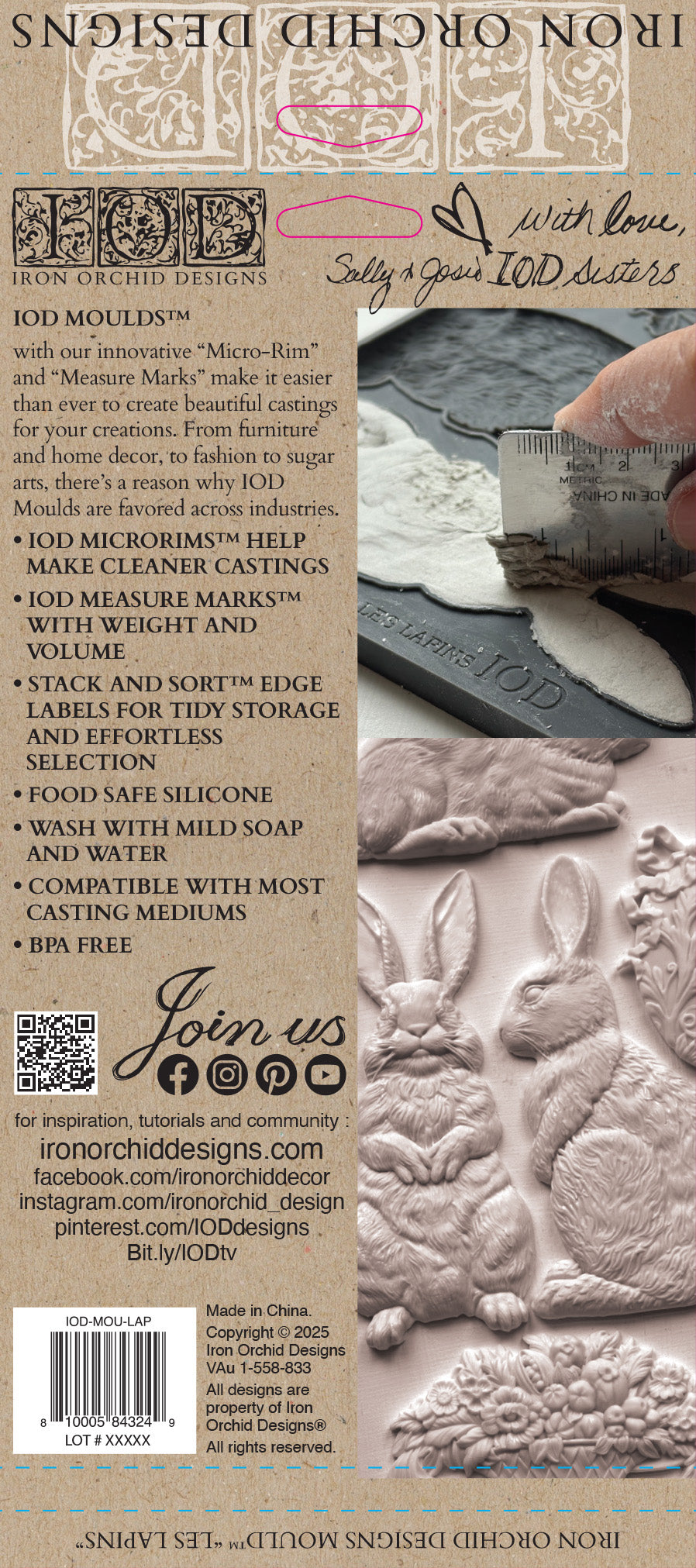 IOD Mould - Les Lapins