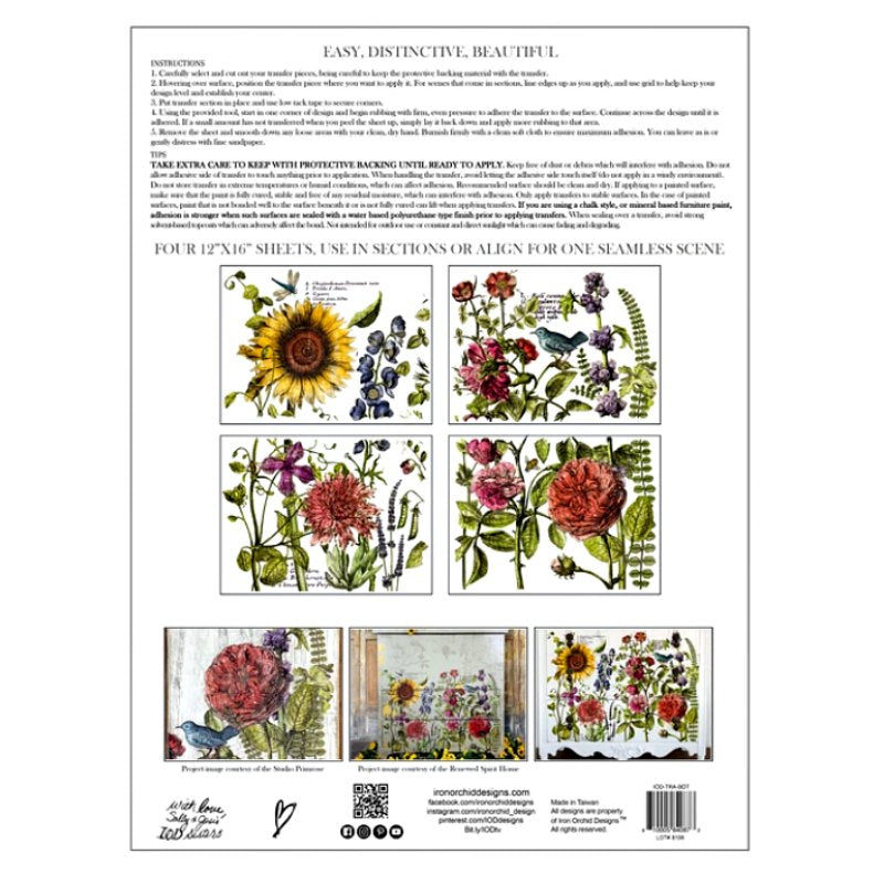 Iron Orchid Designs - Botanist's Journal Transfer