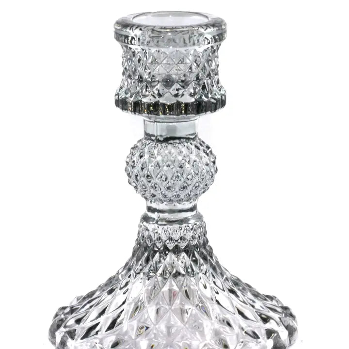 Glass Candle Holder | Smoke