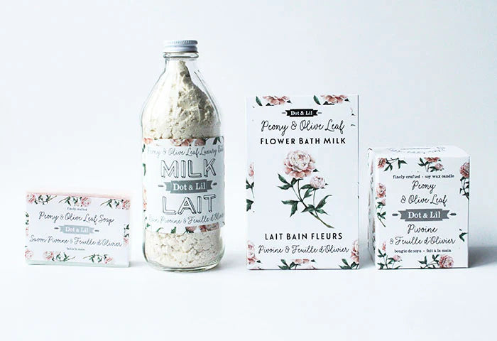 Dot & Lil - Peony & Olive Leaf Flower Bath Milk