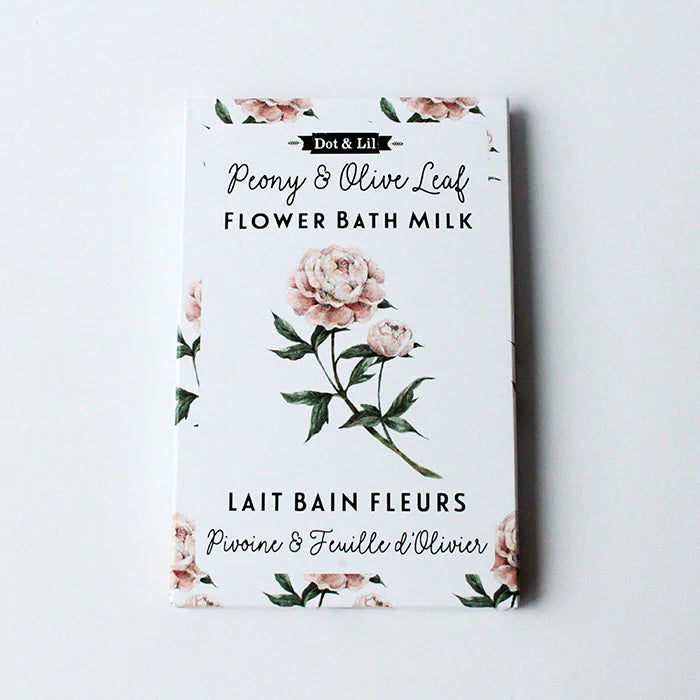 Dot & Lil - Peony & Olive Leaf Flower Bath Milk