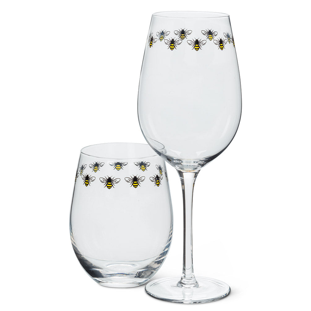 Bee Ring Stemless Goblet
