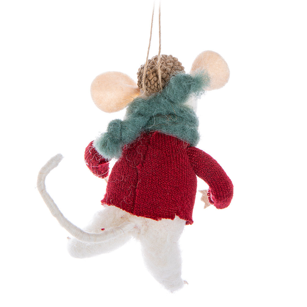 Ornament Mouse in Sweater