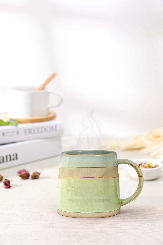 Rustic Style Blue Green Mug