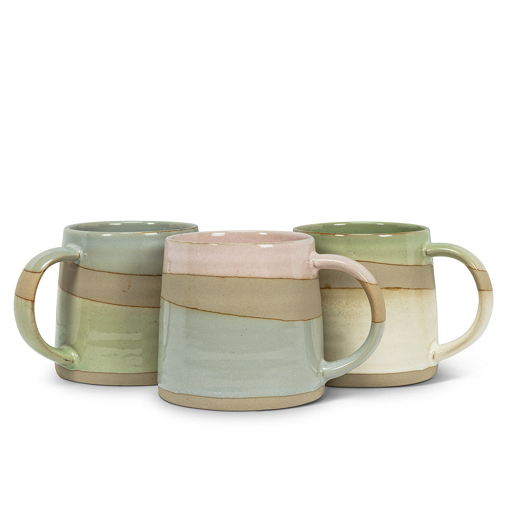 Rustic Style Pink Blue Mug