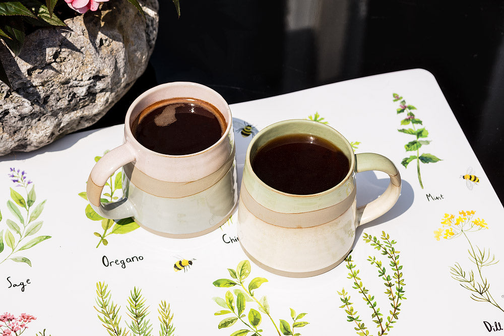 Rustic Style Pink Blue Mug