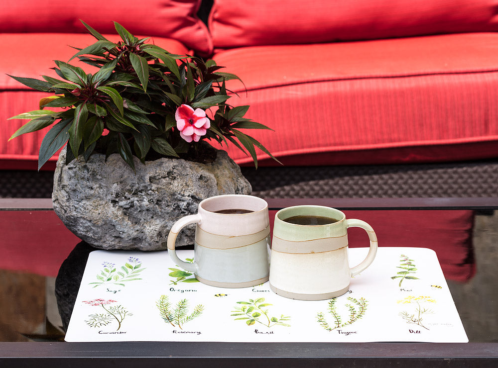 Rustic Style Blue Green Mug