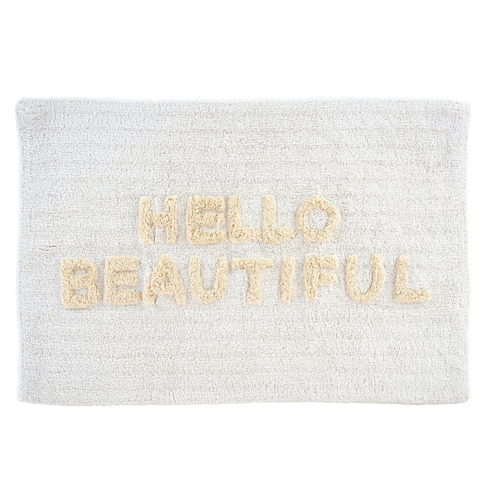 Indaba Bath Mat Hello Beautiful