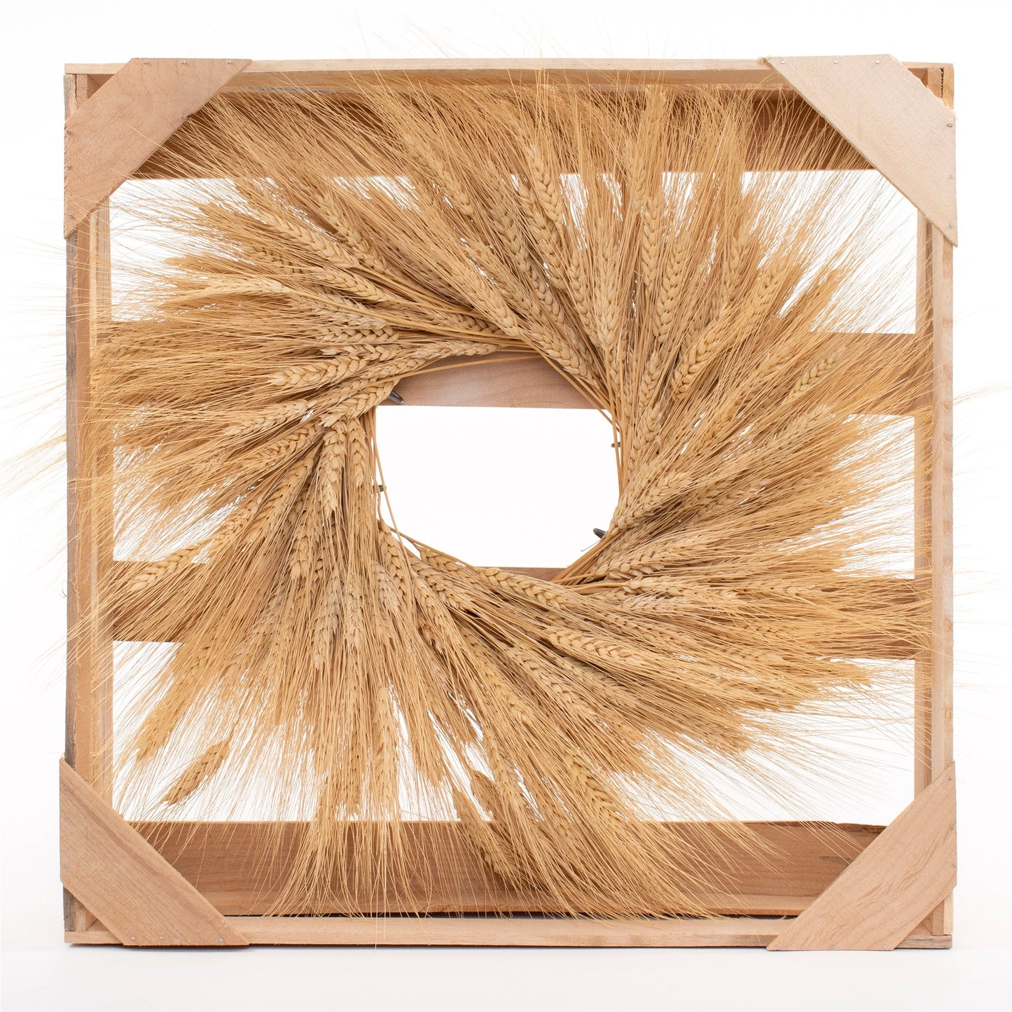 WREATH, 18" Dried Wheat Wreath