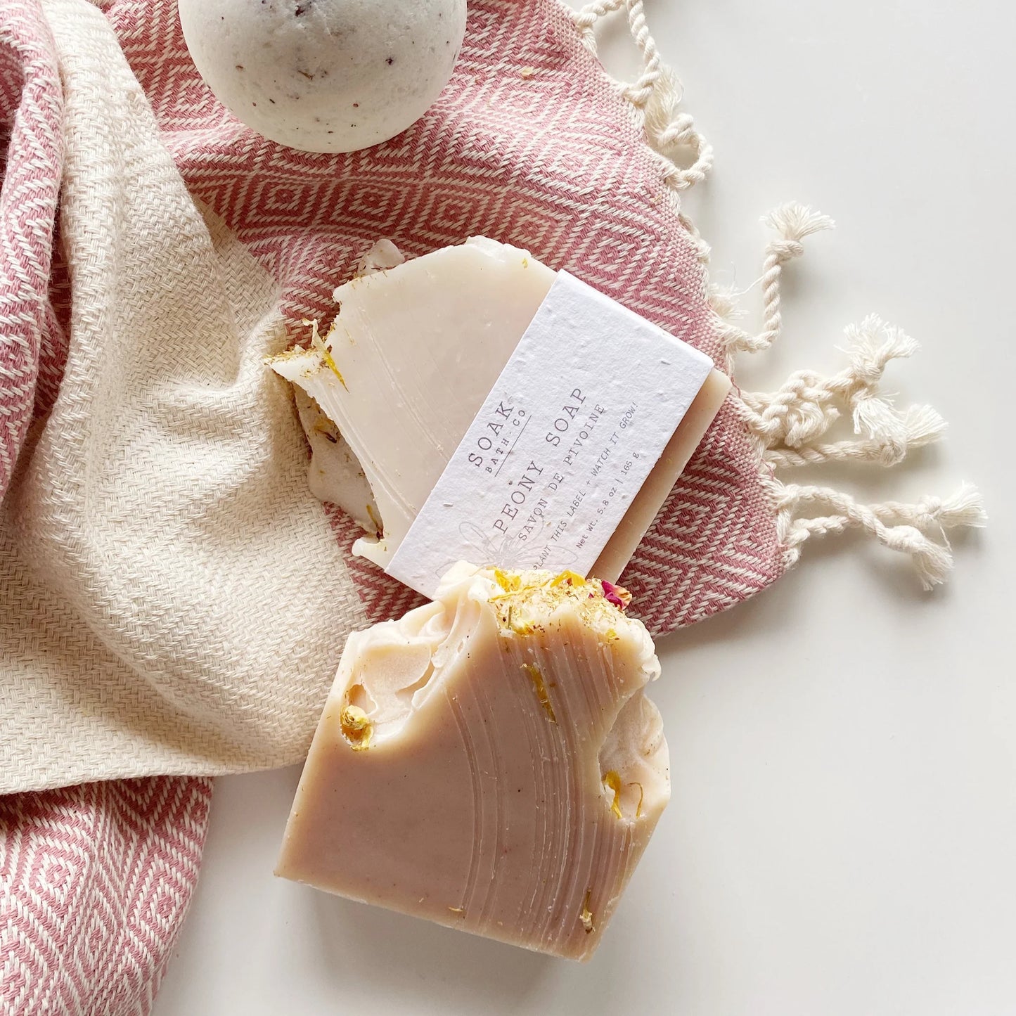 Soak Bath Co. Peony Soap Bar