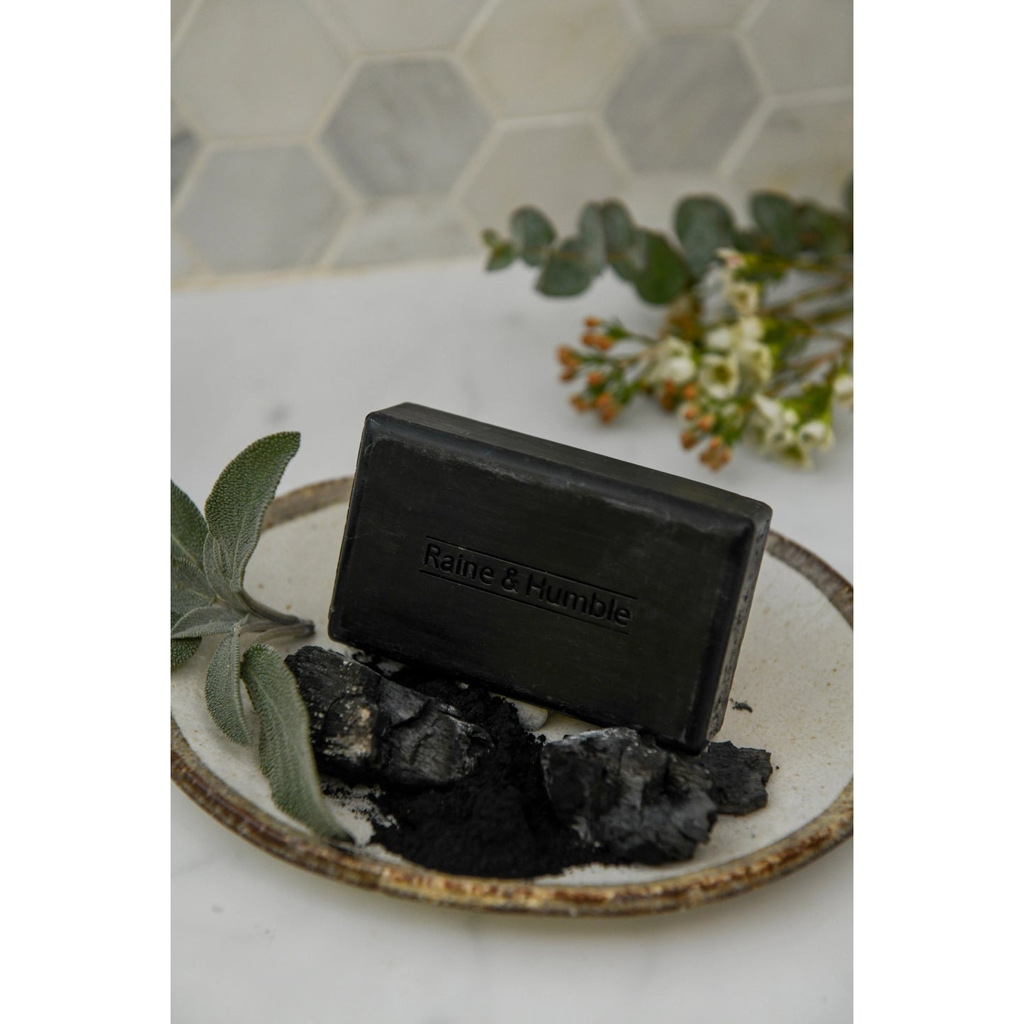 Natural Sage And Charcoal Bar Soap