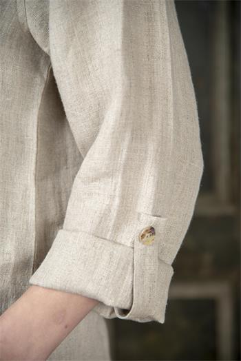 Dress - Simple heart - Linen color