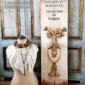 RE·DESIGN WITH PRIMA DECOR TRANSFERS® – BOTANICAL MAGAZINE – TOTAL SHEET SIZE 24″X35″, CUT INTO 3 SHEETS