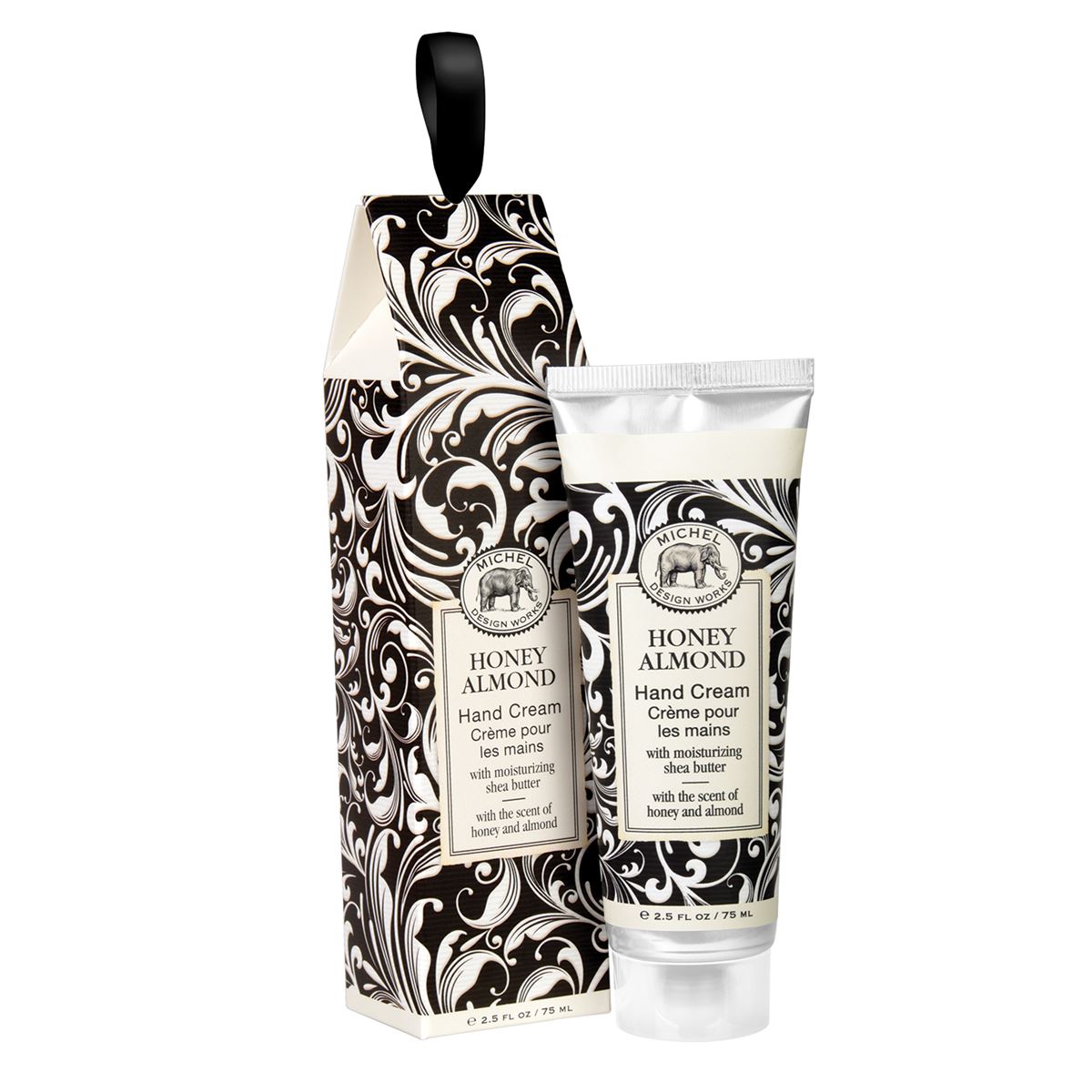 MICHELE DESIGN WORKS, HONEY ALMOND LARGE HAND CREAM, 2.5 oz.