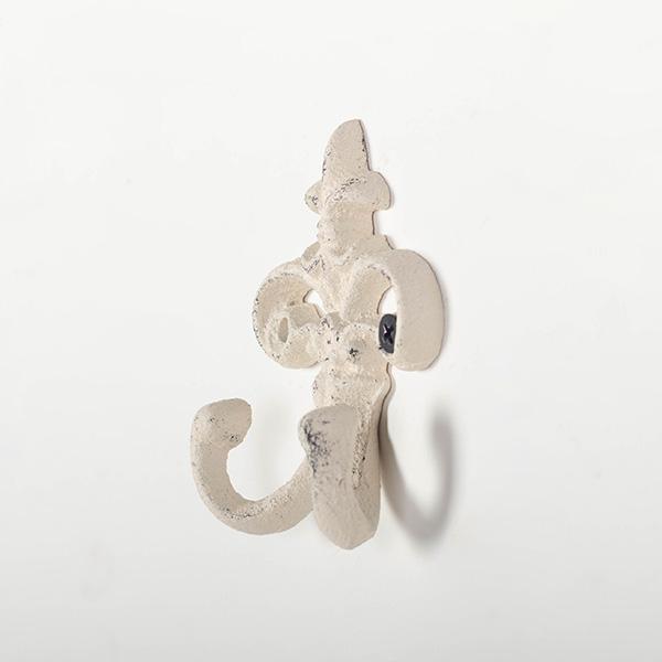 Hook, Cast Iron Double Coat Hook