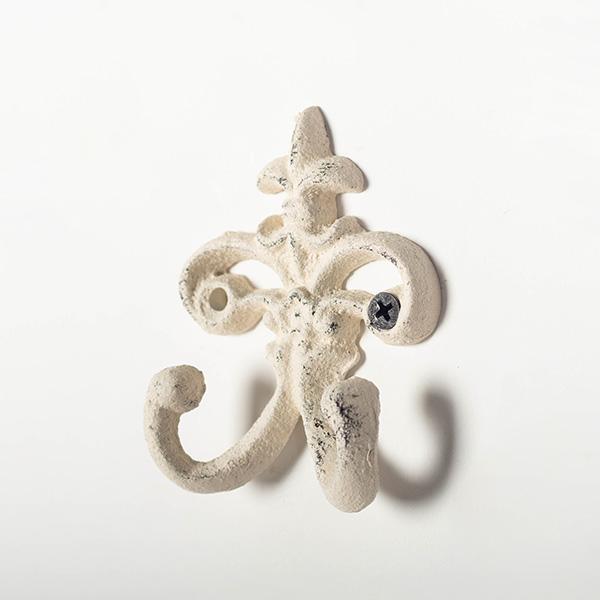 Hook, Cast Iron Double Coat Hook
