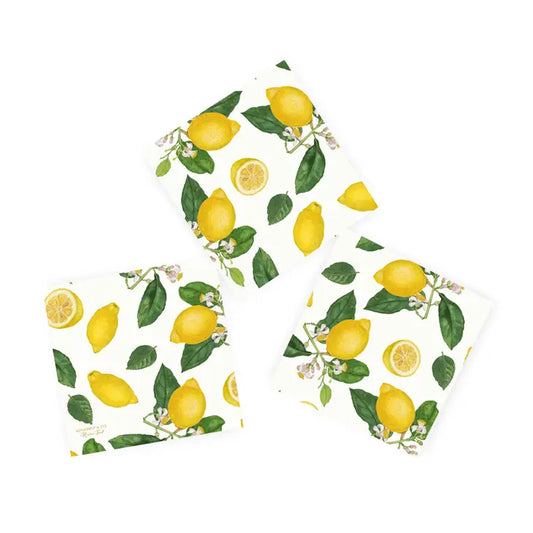 Lemon Print Paper Napkins