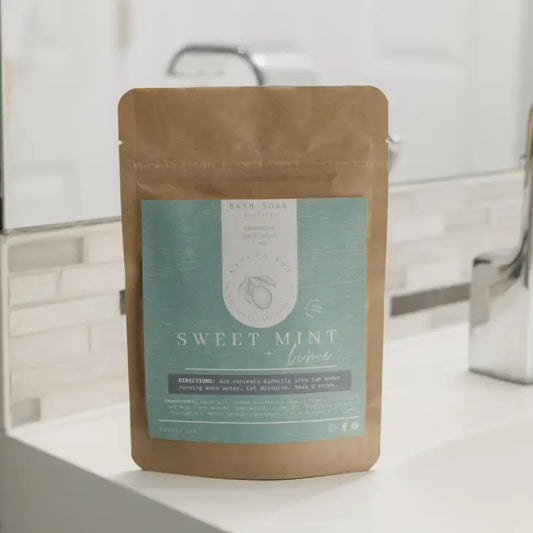 Natura Bath Soak- Sweet Mint + Lime