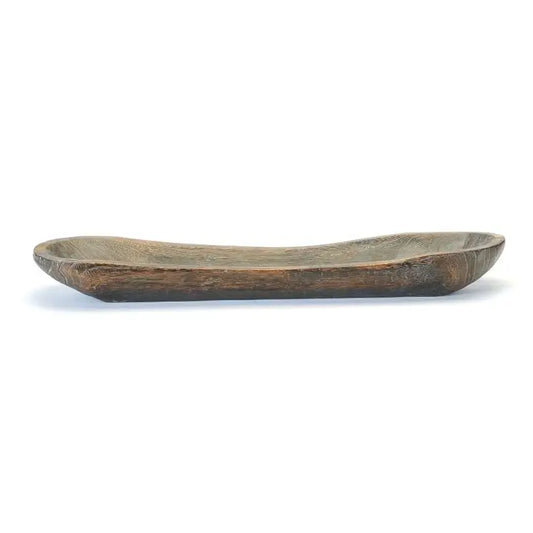 Wood Oval Bowl 25 Inch