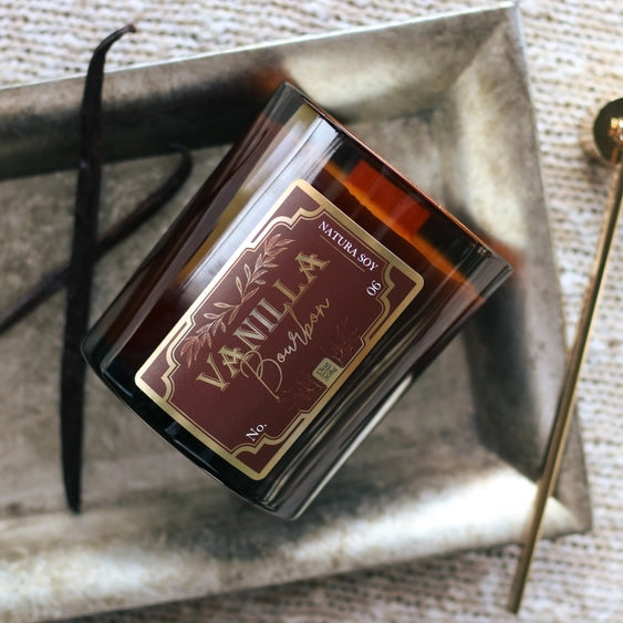 Wood Wick Soy Candle - Vanilla Bourbon