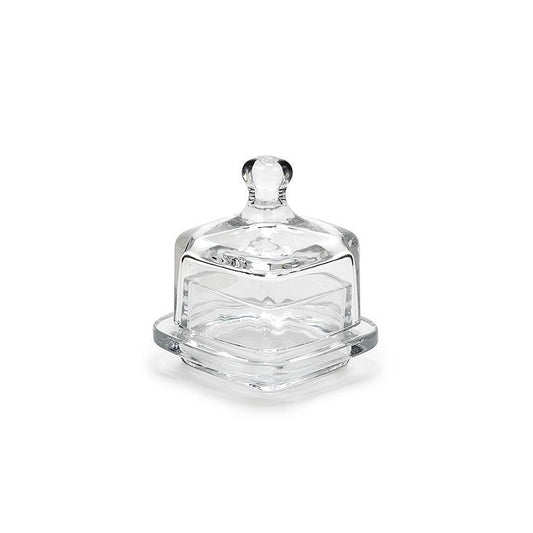 Butter Dish SM Glass SQ