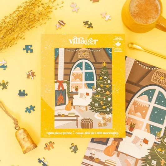 Villager Puzzles Fireside Christmas