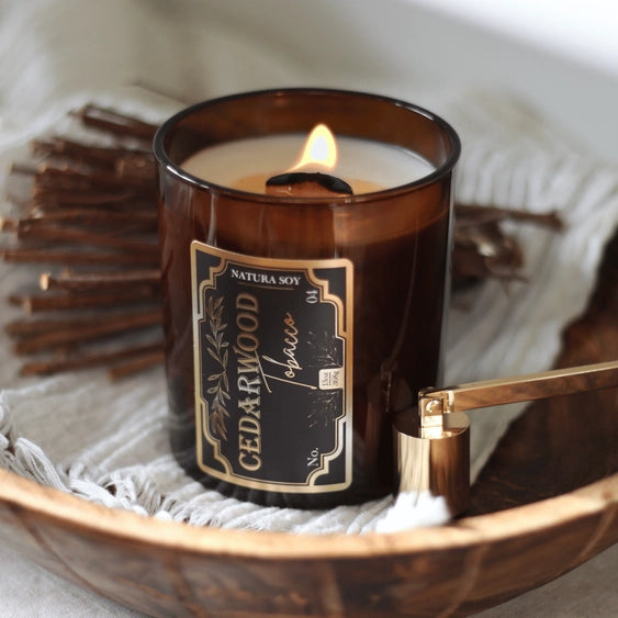 Wood Wick Soy Candle - Vanilla Bourbon