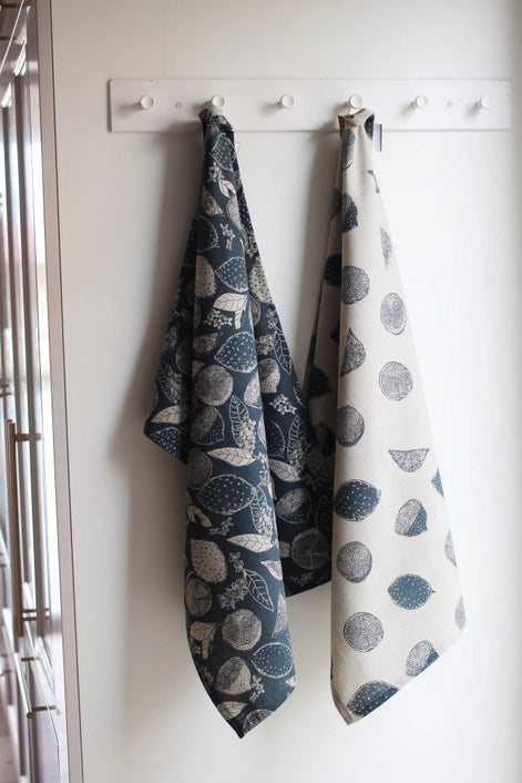 Tea Towel Set Marmalade Dark Blue