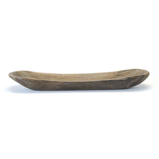 Wood Oval Bowl 30 Inch