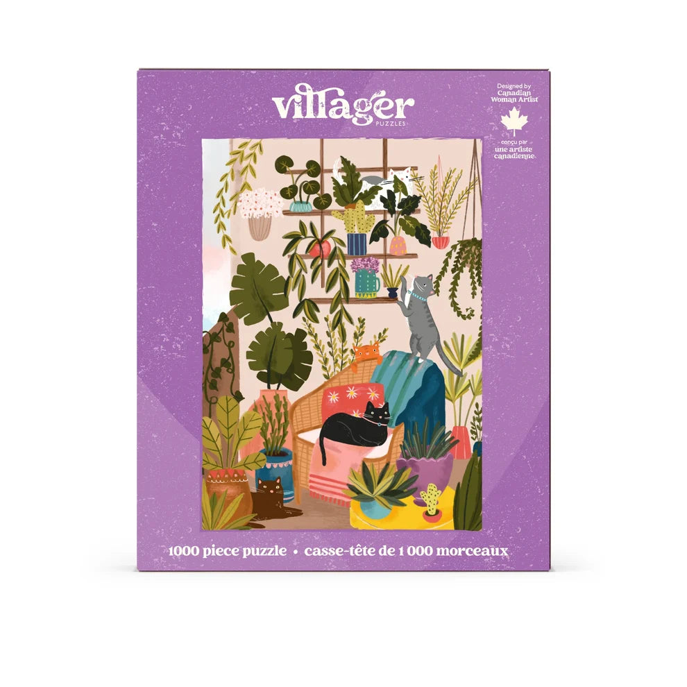 Villager Puzzle Balcony Cats