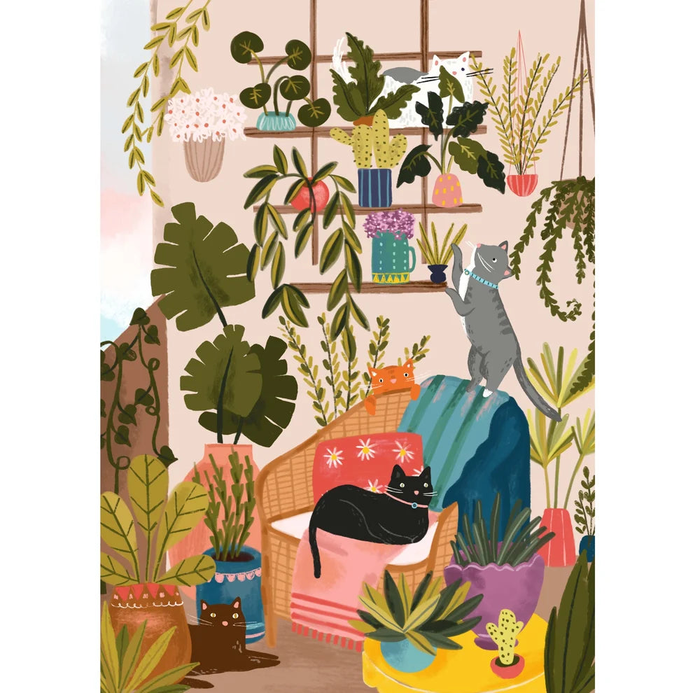 Villager Puzzle Balcony Cats