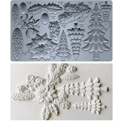 IOD Mould Boughs of Holly