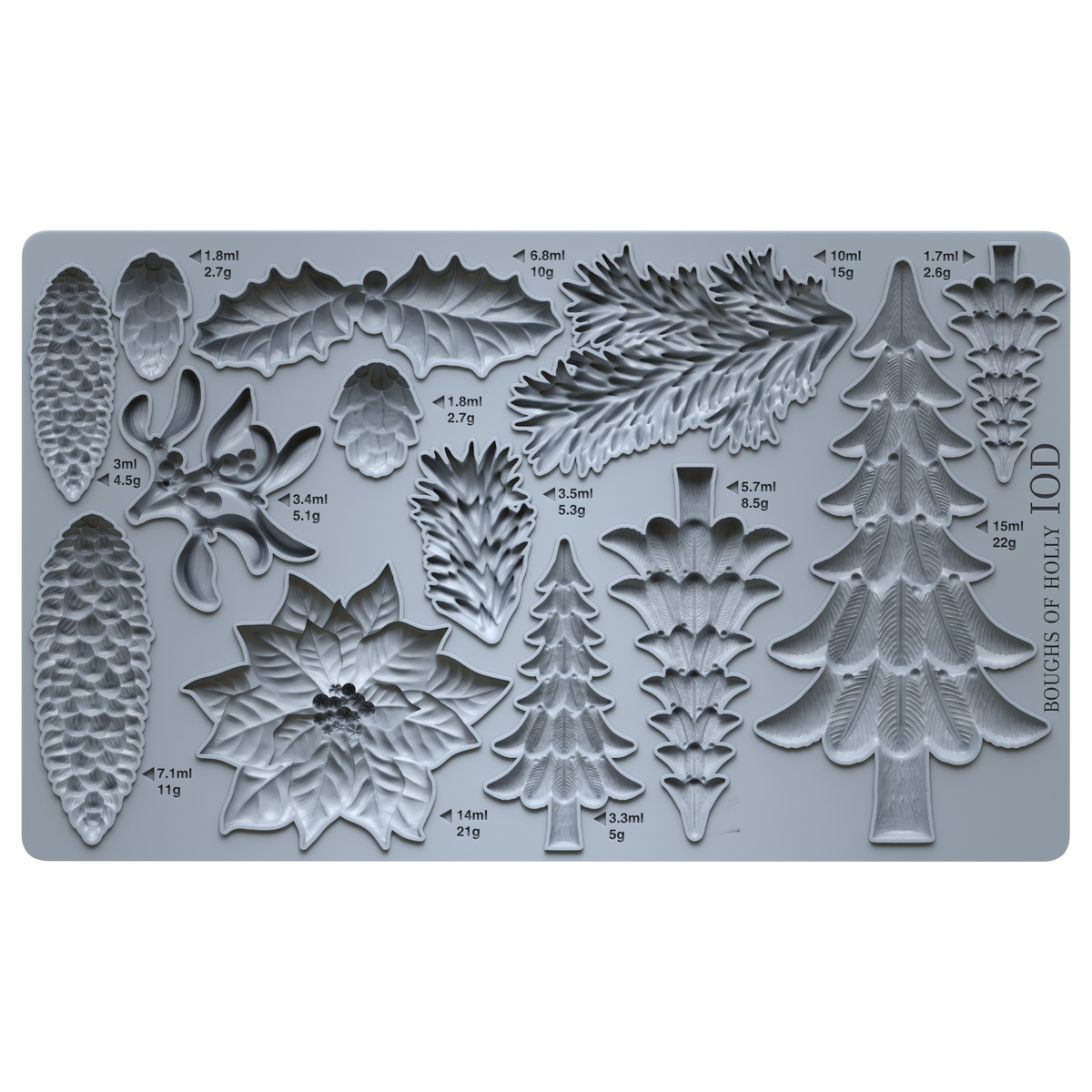 IOD Mould Boughs of Holly