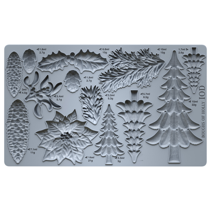IOD Mould Boughs of Holly
