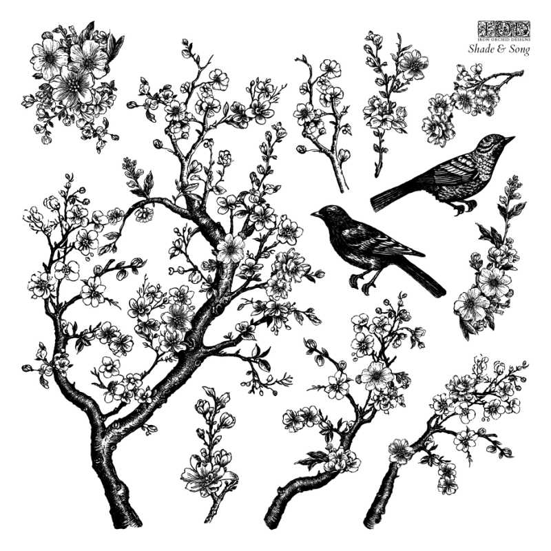 Shade & Song IOD Stamp