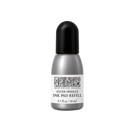 IOD Silver Sparkle Decor Refill Bottle