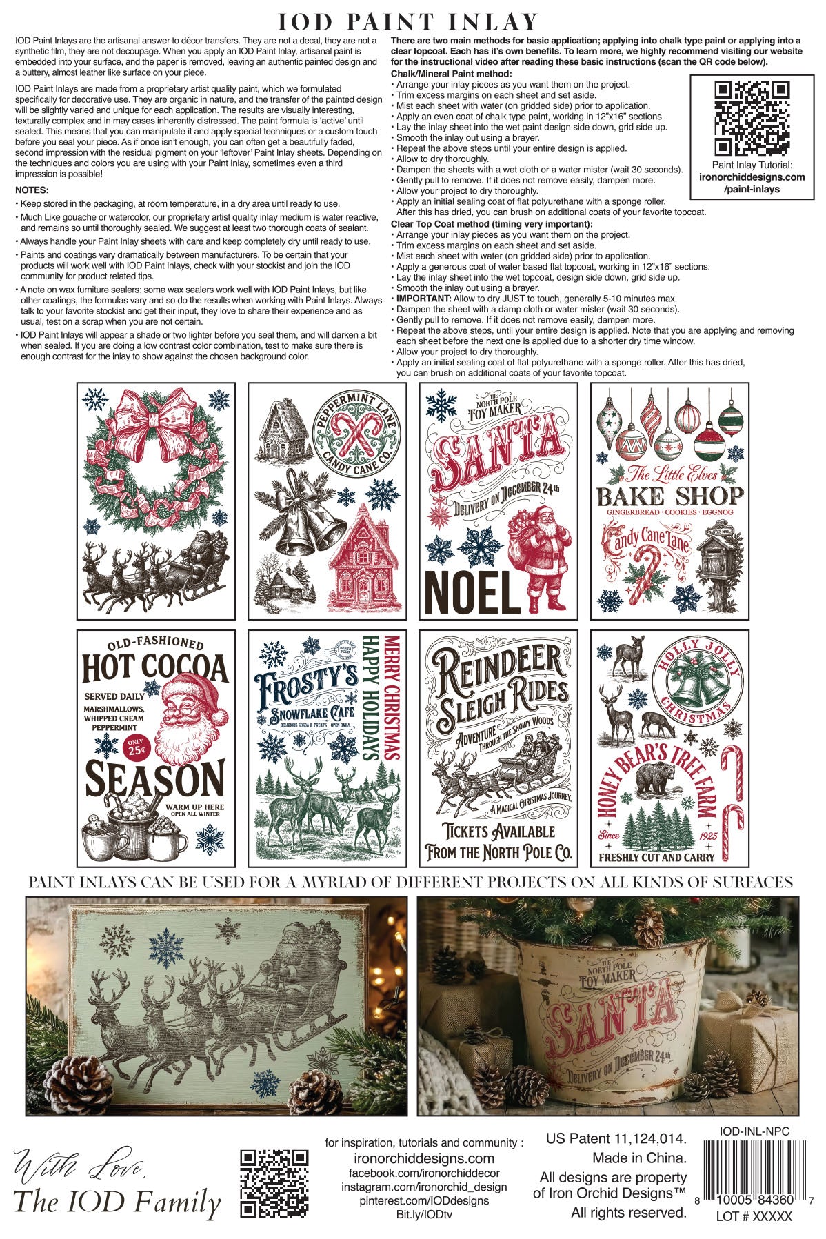 IOD Paint Inlay The North Pole Co