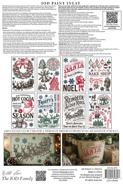 IOD Paint Inlay The North Pole Co
