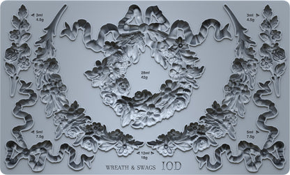 IOD Mould - Wreath and Swags
